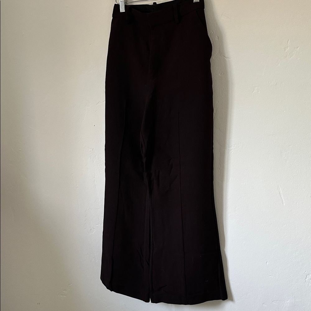 Womens flare Plum/Brown Dress Pants